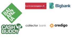 Balanzia, bank norwegian, bigbank, cashbuddy, collector bank, credigo